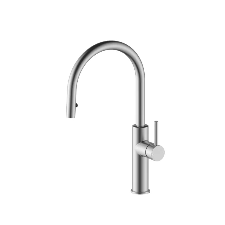 Kitchen Faucet With Concealed Spray Head