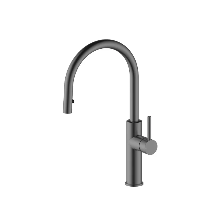 Kitchen Faucet With Concealed Spray Head