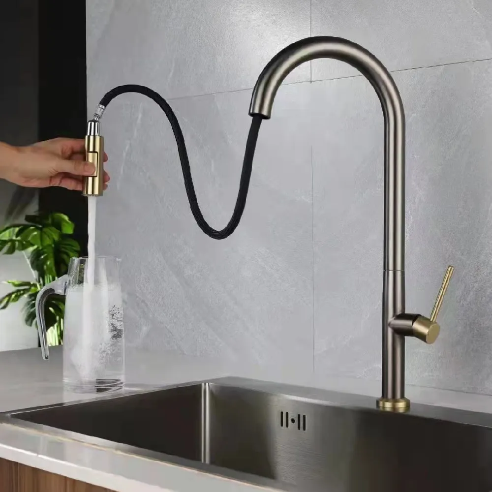 Pull Down Kitchen Faucet