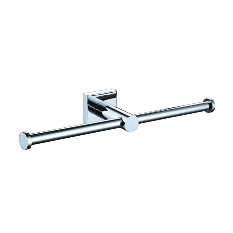 Double toilet paper holder