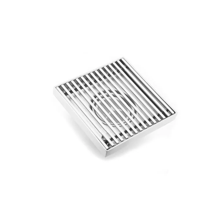Square heel guard floor drain